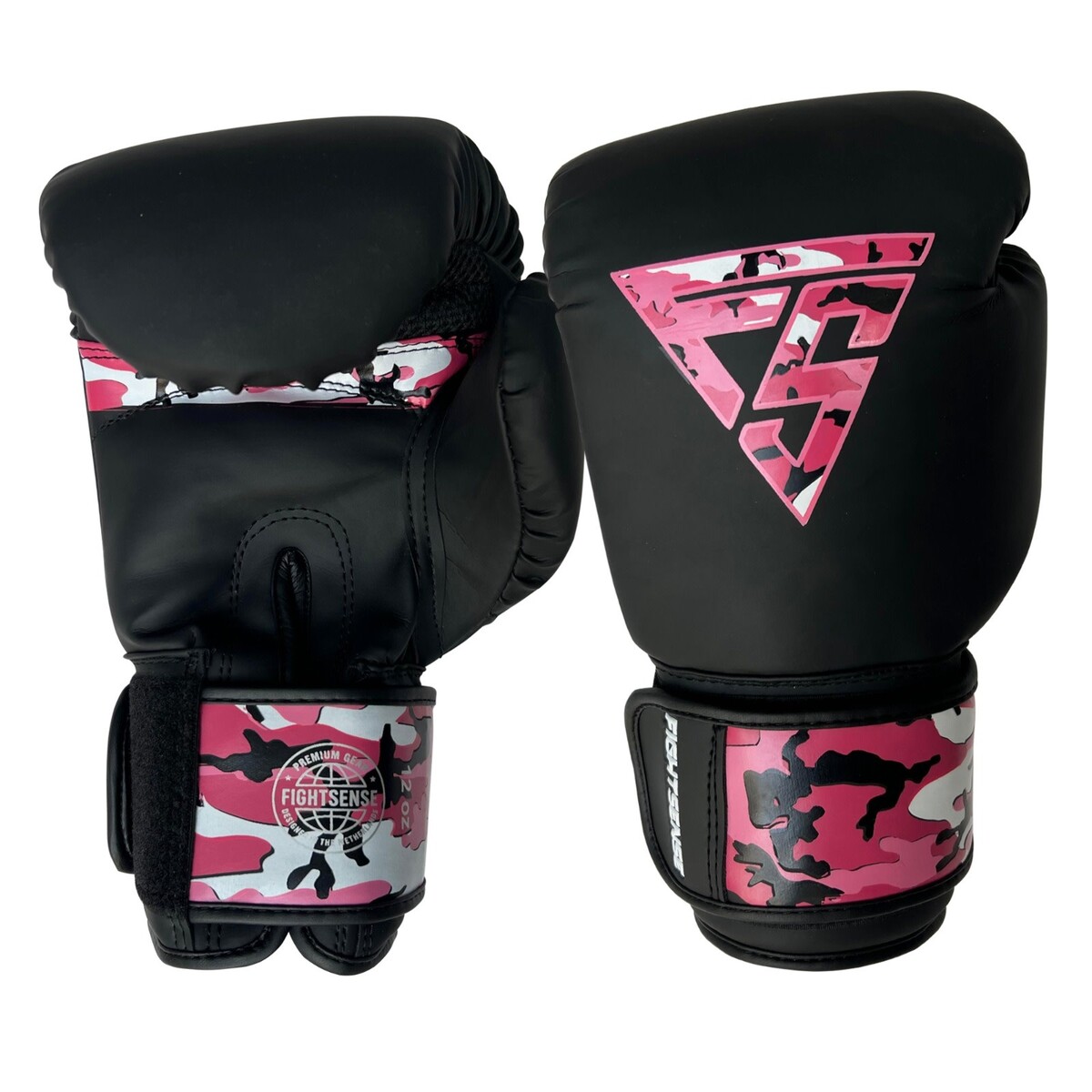 Fightsense Fury gants de boxe – Camo rose