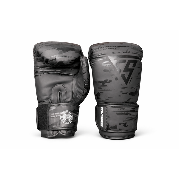 Fightsense Fury Boxhandschuhe – Camo Black