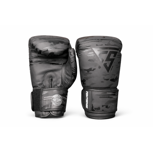 Fightsense Fury Bokshandschoenen – Camo Black – Bokshandschoenen voor vechtsport en training