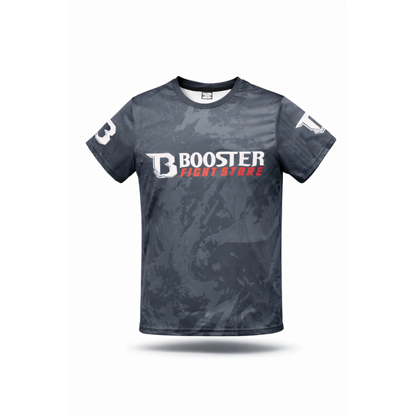 Booster Fightgear Active Dry Shirt – Camo gris – Performance T-shirt d’entraînement