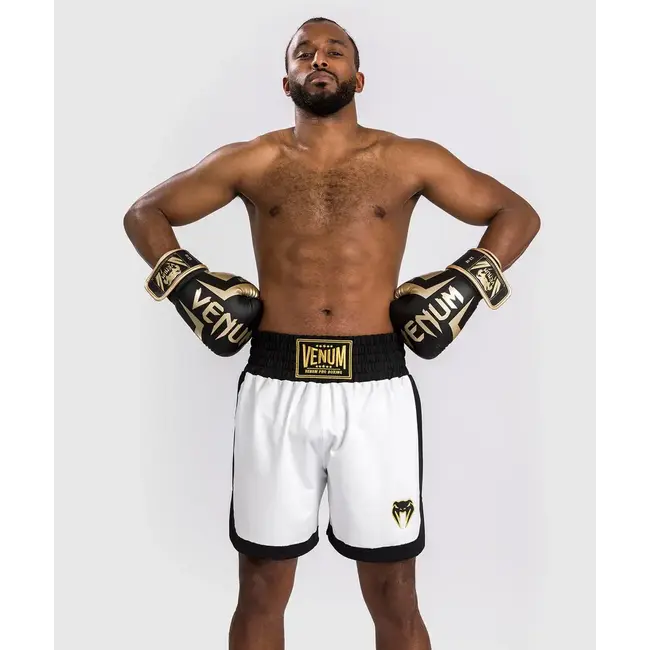 Venum Classic Boxing Shorts - Large - White/Black