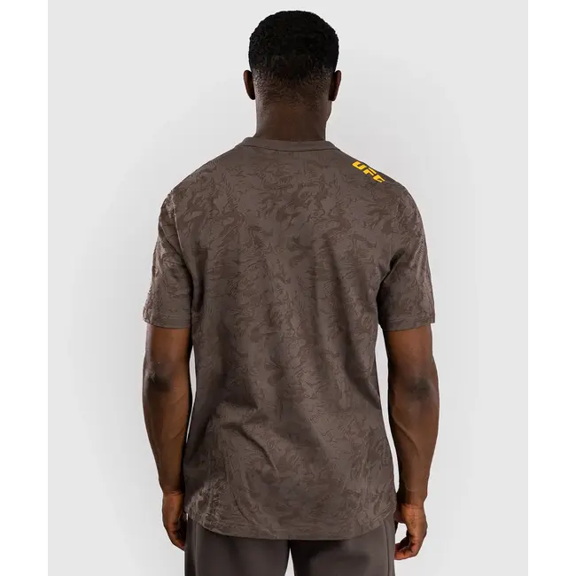 Venum UFC Fusion Authentic Fight Week Korte Mouwen T-shirt voor Heren - Earthen Brown