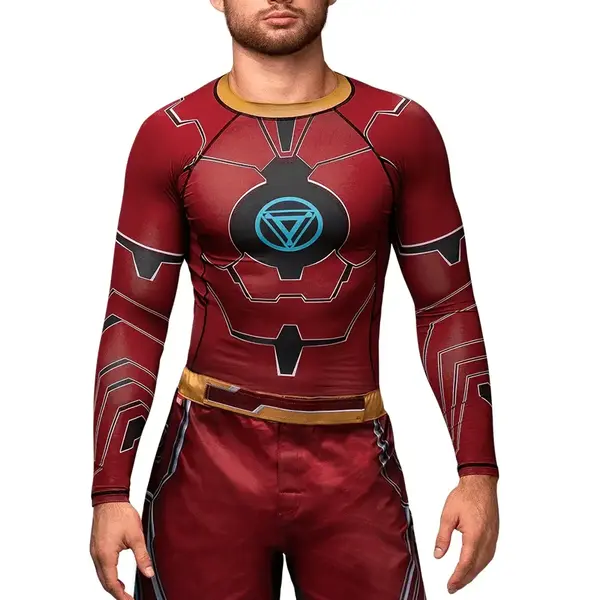 Hayabusa Rash Guard(manches longues) - Marvel's Iron Man