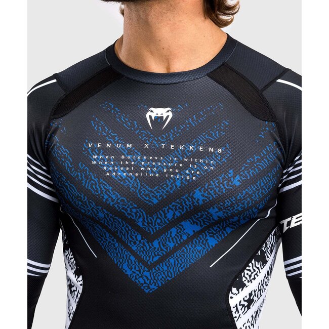 Venum Venum x TEKKEN 8 - Jin Kazama Rashguard - Blue/Black/White