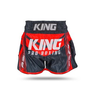 King Pro Boxing Kickboks Short KPB/ENDURANCE 6 – Muay Thai Broekje – Zwart/Rood