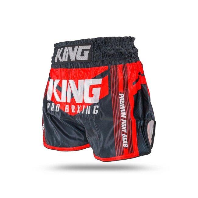 King Pro Boxing Kickboks Short KPB/ENDURANCE 6 – Muay Thai Broekje – Zwart/Rood