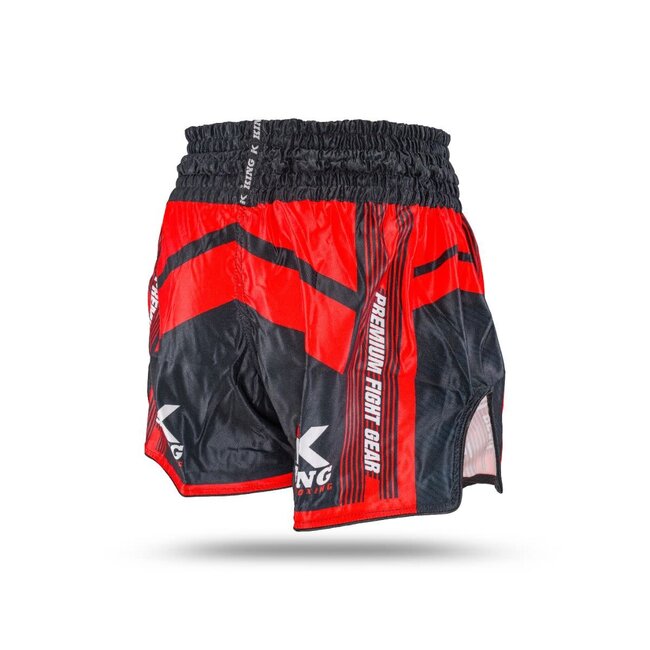 King Pro Boxing King Kickboks Short KPB/ENDURANCE 6 – Muay Thai Broekje – Zwart/Rood
