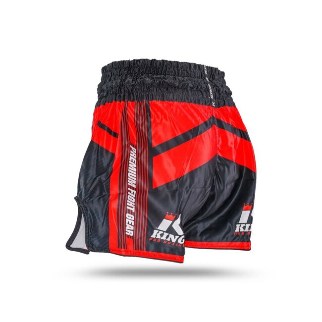 King Pro Boxing King Kickboks Short KPB/ENDURANCE 6 – Muay Thai Broekje – Zwart/Rood