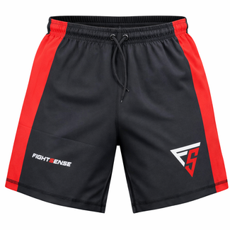 Fightsense FIGHTSENSE - FIGHT SHORT - BLACK/RED