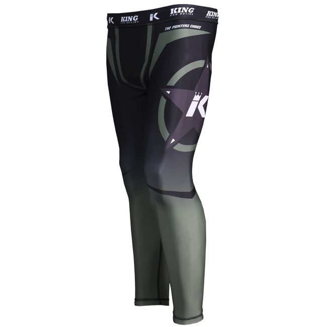 King Pro Boxing compressie broek - Stormking 1 - Groen - Spats