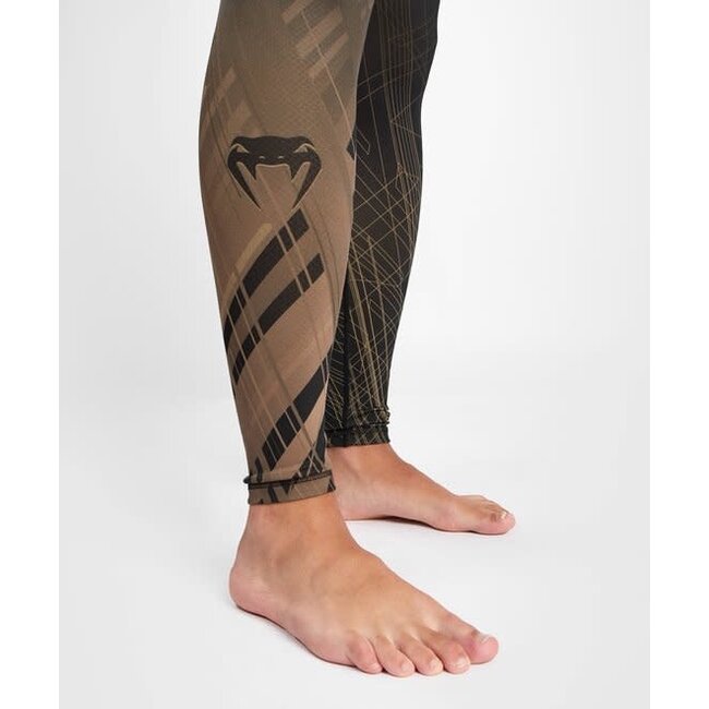Venum COMPRESSIE BROEK - Gorilla Jungle Sportlegging Spats Zwart Zand