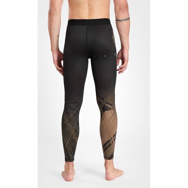 Venum COMPRESSIE BROEK - Gorilla Jungle Sportlegging Spats Zwart Zand