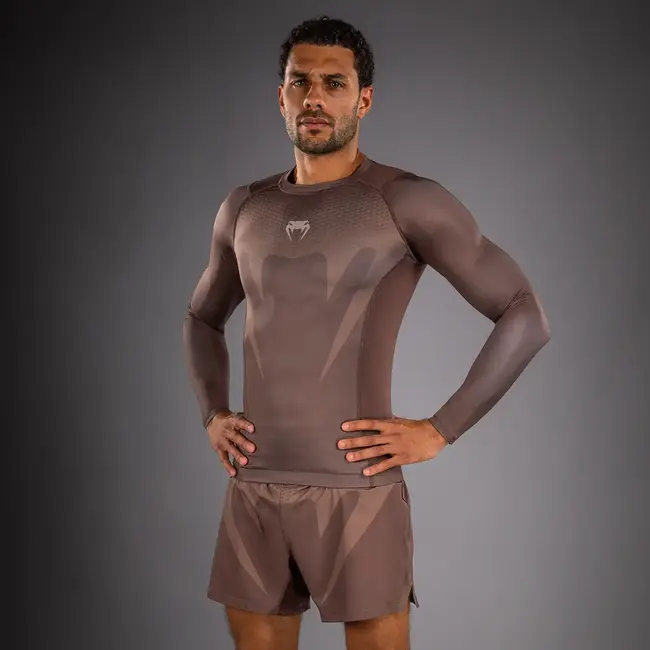 Venum Venum No Gi Rashguards - Chocolate Brown