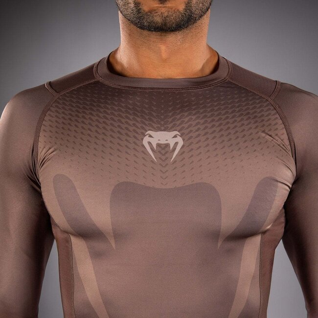 Venum Venum No Gi Rashguards - Chocolate Brown