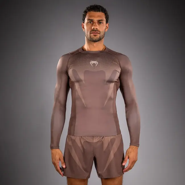 Venum Venum No Gi Rashguards - Chocolate Brown