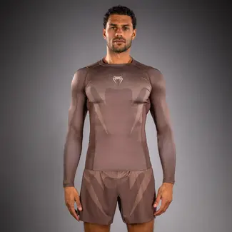 Venum Venum No Gi Rashguards - Chocolate Brown