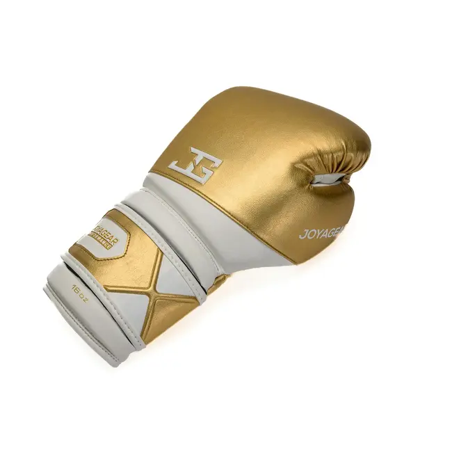 JOYA Joya Gear Bokshandschoenen - Goud/Wit - Performance Velcro Model