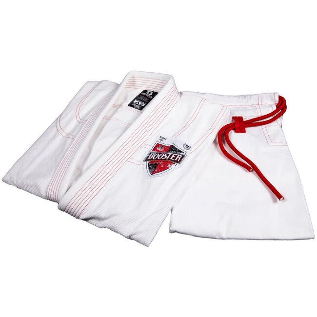 Booster Fightgear Booster BJJ V2 Pro Shield – White Brazilian Jiu Jitsu Gi