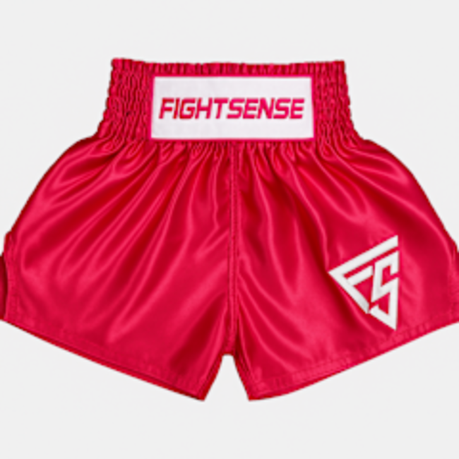 Fightsense FIGHTSENSE – Roze  Muay Thai Short – Pink – Kickboks, Boks & Muay Thai Broek