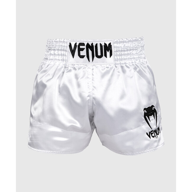 Venum VENUM MUAY THAI SHORTS CLASSIC - WHITE/BLACK
