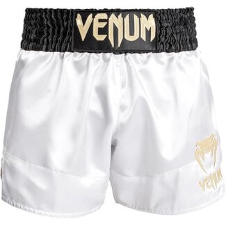 Venum Venum Classic Muay Thai Short – Wit/Goud/Zwart