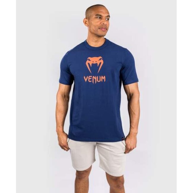 Venum T-Shirt Classic – Navy/Orange
