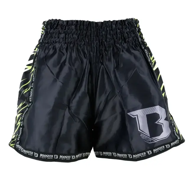 Booster Fightgear Booster Combat 5 Kickboksbroek Kids – Zwart/Geel – Voor Kickboksen en Muay Thai