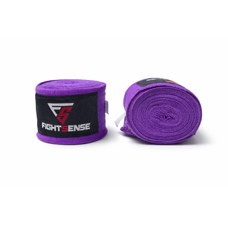 Fightsense bandages – LILA PAARS 500cm