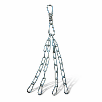 Fightsense Bokszak ketting Luxe 4 puntsketting met RVS Swivel