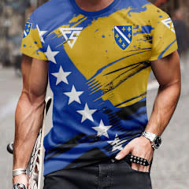 Fightsense Fightsense – Bosnia Pride Performance BOSNIE Shirt – BOŠNJAK Edition