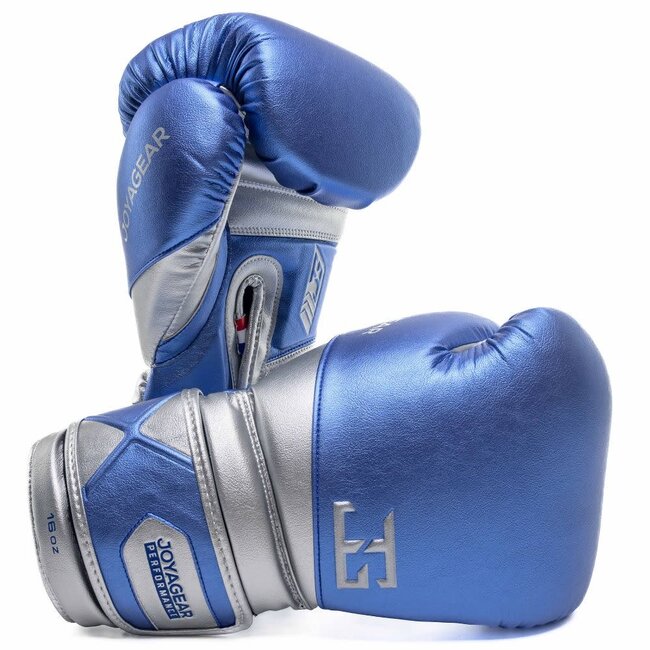 JOYA Joya Gear Bokshandschoenen - Blauw/Zilver - Performance Velcro Model