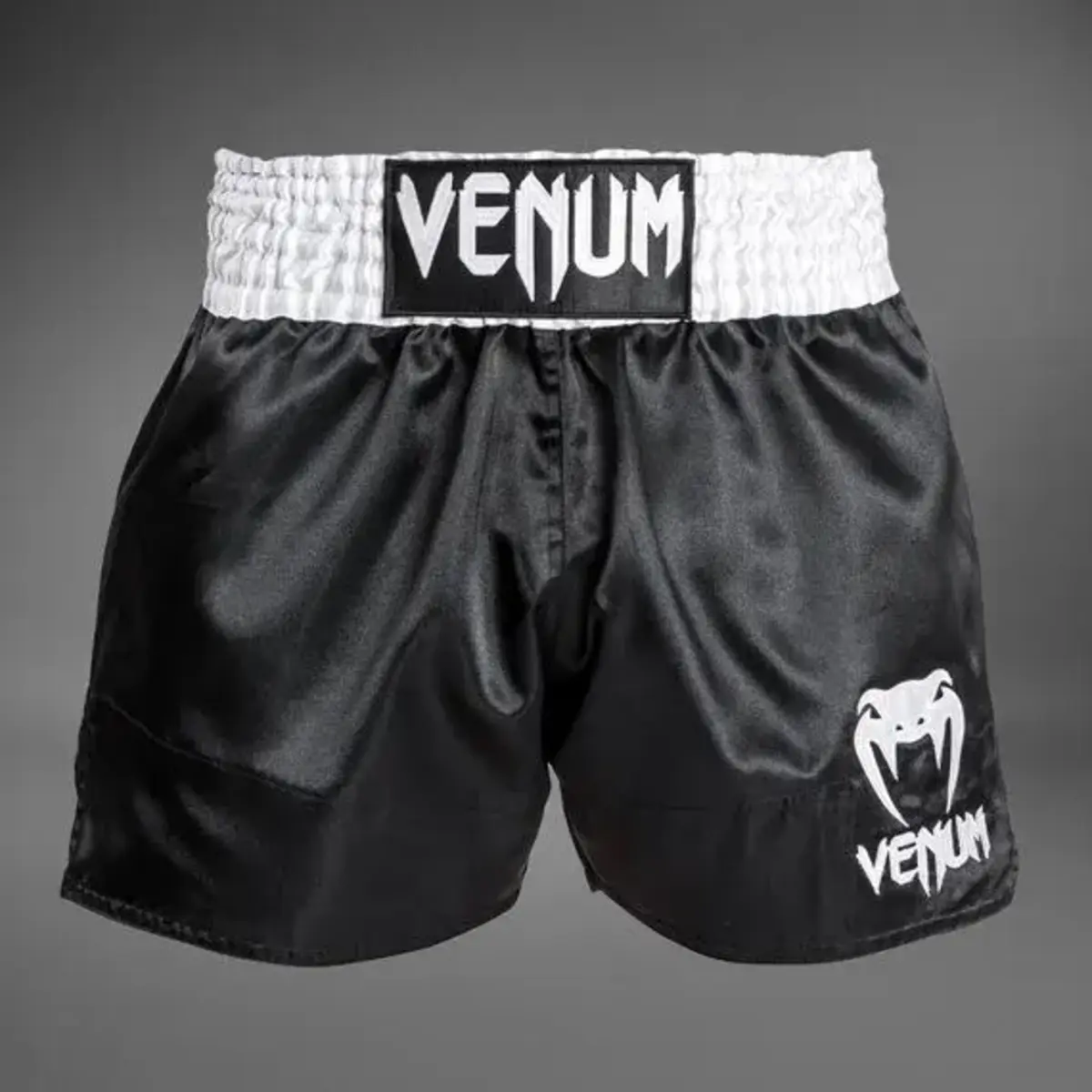 Venum Classic short de Muay Thaï – noir/blanc – short de boxe thaï