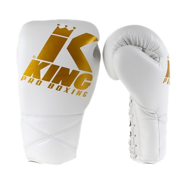 King Pro Boxing BOKSHANDSCHOEN - KPB XK LU WHITE/GOLD