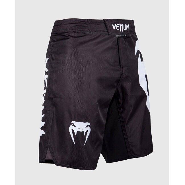 Venum Venum Light 3.0 MMA Fightshort – Zwart/Wit – Lichtgewicht voor MMA & Grappling