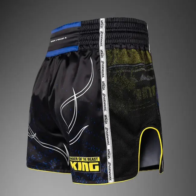 Venum TEKKEN 8 Muay Thai Shorts - King - Black/Yellow