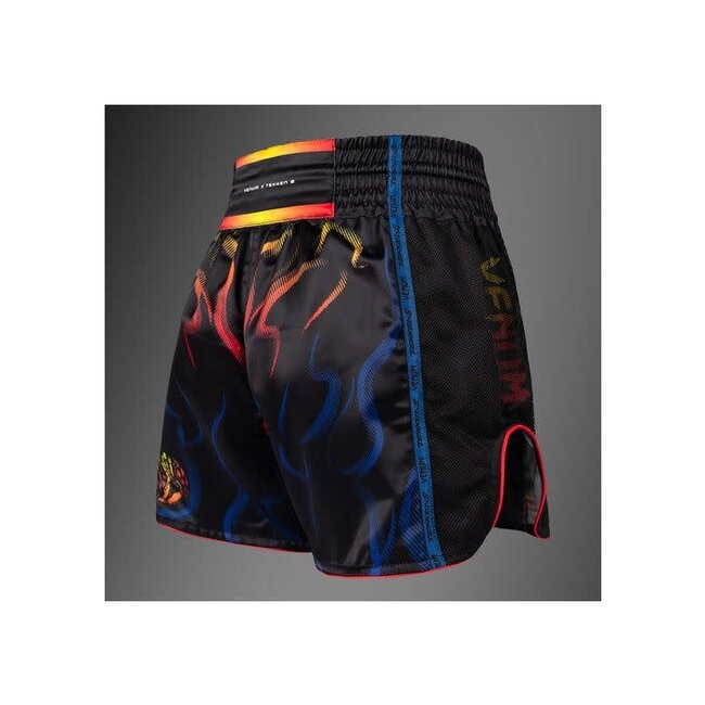 Venum TEKKEN 8 Muay Thai Shorts - Yoshimitsu - Black/Orange