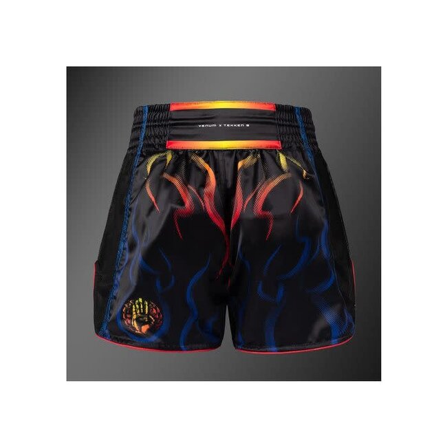 Venum TEKKEN 8 Muay Thai Shorts - Yoshimitsu - Black/Orange