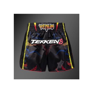 Venum TEKKEN 8 Muay Thai Shorts - Yoshimitsu - Black/Orange