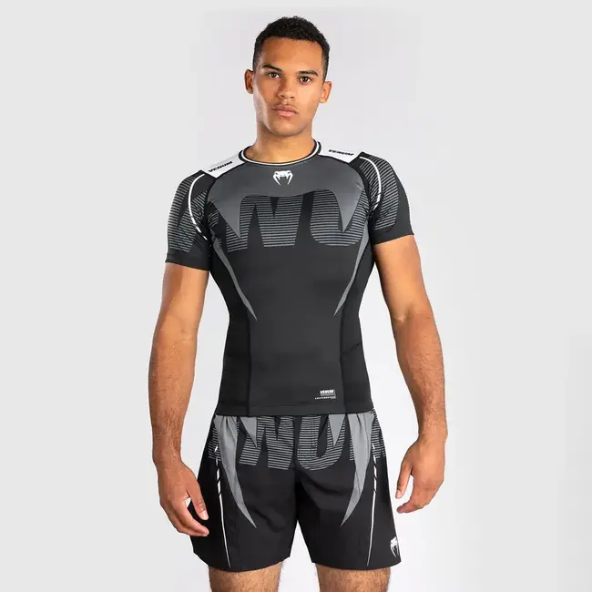 Venum Venum No-Gi Rashguard Korte Mouwen – Zwart/Wit