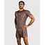 Venum No Gi Rashguards Short Sleave - Chocolate Brown