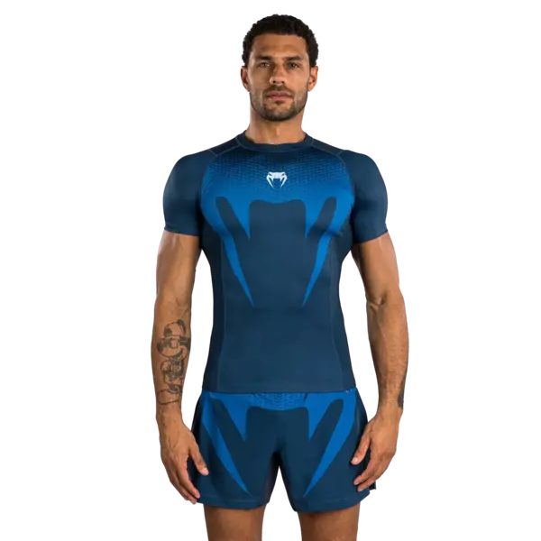 Venum No Gi Rashguards manches courtes - Indigo