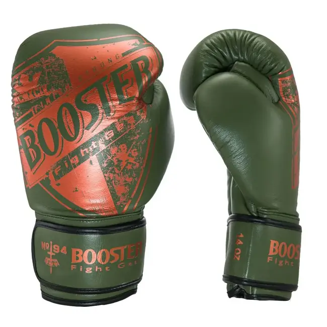 Booster Fightgear Booster Fight Gear Pro SHIELD 3 - Leren Bokshandschoenen - Groen