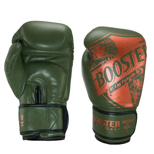 Booster Fightgear Booster Fight Gear Pro SHIELD 3 - Leren Bokshandschoenen - Groen