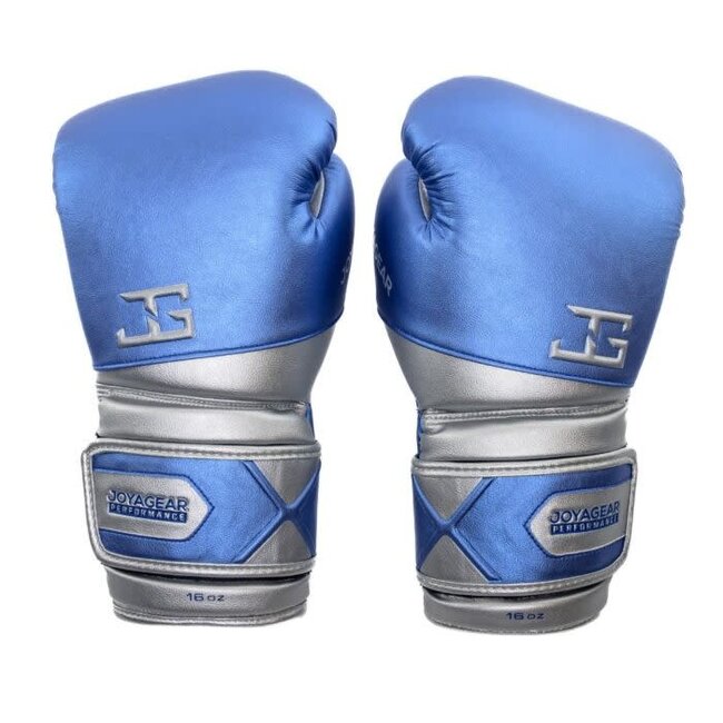 JOYA Joya Gear Bokshandschoenen - Blauw/Zilver - Performance Velcro Model
