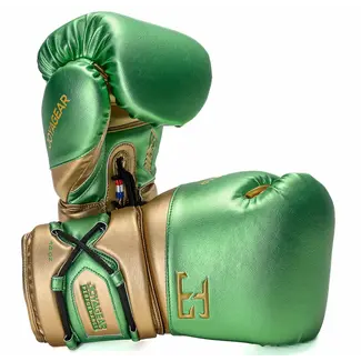 JOYA Joya Performance Bokshandschoenen met Veters – Groen/Goud