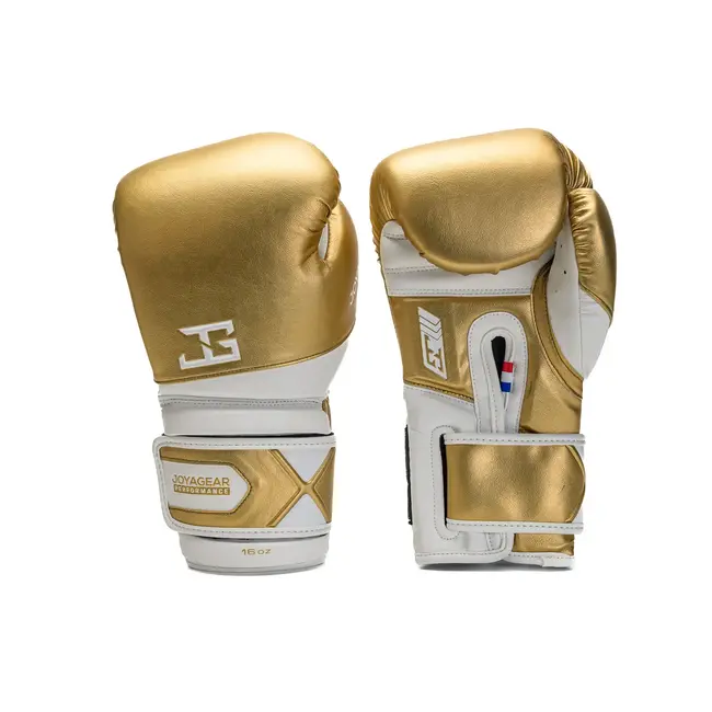 JOYA Joya Gear Bokshandschoenen - Goud/Wit - Performance Velcro Model