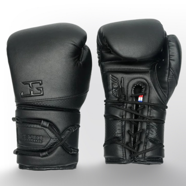 JOYA Joyagear Performance Veter Bokshandschoenen - Microfiber - Zwart/Carbon