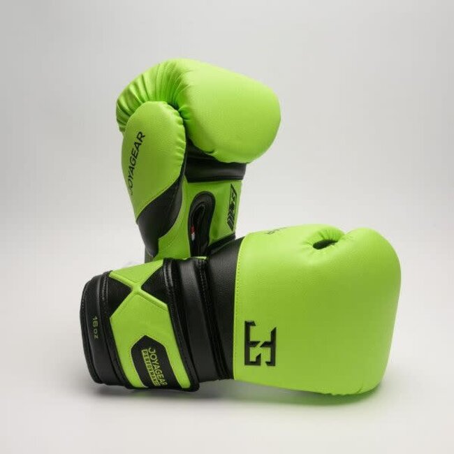 JOYA Joya Gear Bokshandschoenen - LIME GROEN/ZWART - Performance Velcro Model