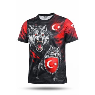 Fightsense Fightsense T-shirt – Turkije Grijze Wolf Design