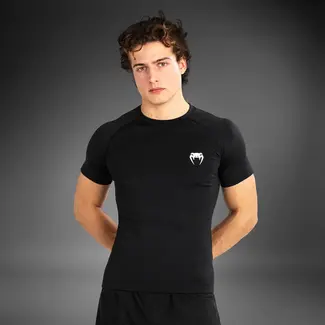 Venum Contender Men’s Short Sleeve Rashguard - Black/White